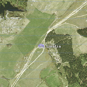 Vue un satellite du tumulus de Linatza