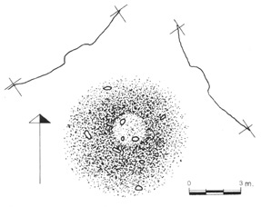 Sch�ma du tumulus de Linatza