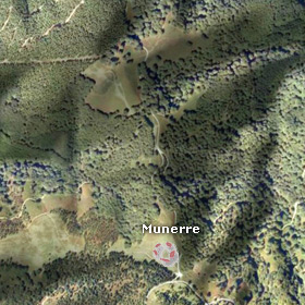 Munerreko harrespilaren satelitearen ikusmena