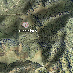 Iparraldeko Oianlekuko harrespilaren satelitearen ikusmena