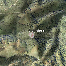 Hegoaldeko Oianlekuko harrespilaren satelitearen ikusmena