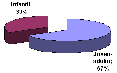 Gr&aacute;fico que muestra la programaci&oacute;n de Sarea en funci&oacute;n del p&uacute;blico al que va dirigido