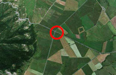 Ortofoto Servicio de cartograf�a Diputaci�n Foral de Araba en la que se indica la situaci�n del cruce