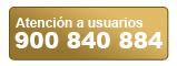 Tel&eacute;fono de atenci&oacute;n a usuarios: 900 840 884