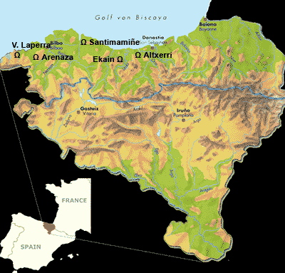 Mapa de Euskal Herria