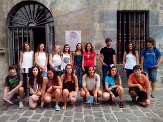 Ganadoras y ganadores de esta edici�n, tras el acto delebrado em �a casa de cultura de Elgoibar