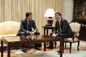 El Lehendakari, junto al presidente del Athletic Club