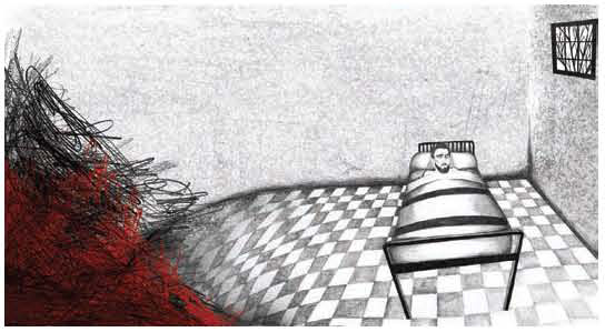 La flor roja - Ilustraci&oacute;n