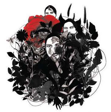 La flor roja - Ilustraci&oacute;n