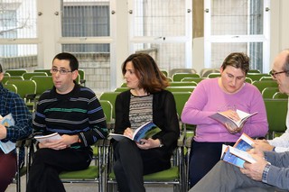 Foto Archivo: Beatriz Artolazabal, en el encuentro de "Superlectores" de har Eman en Vitoria-Gasteiz 