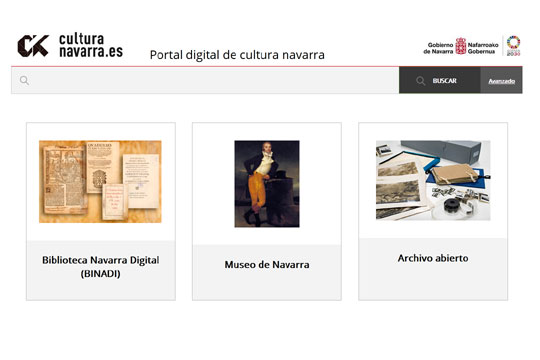  El nuevo Portal Digital de la Cultura re�ne m�s de 281.000 recursos de los archivos, museos y bibliotecas p�blicas de Navarra