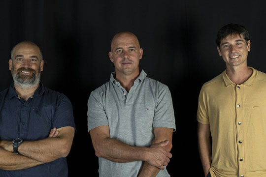 Jon Maia, Migueltxo Molina y Pablo Iraburu: 