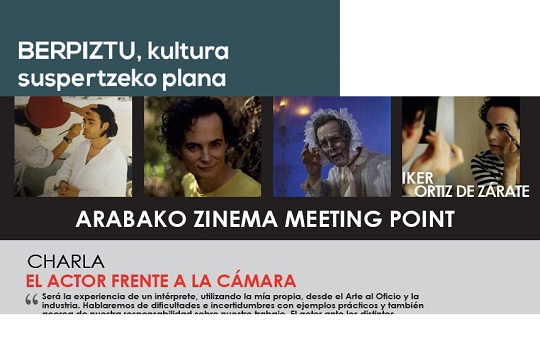  Charla/Hitzaldia �El actor frente a la c�mara� con Iker Ortiz de Z�rate 19 de abril 
