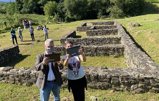 Una reconstrucci�n virtual muestra la imagen original de hace casi 2.000 a�os del Poblado Romano de Forua