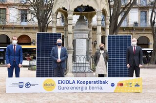 Convenio Ekiola para instalar parques solares en Gipuzkoa