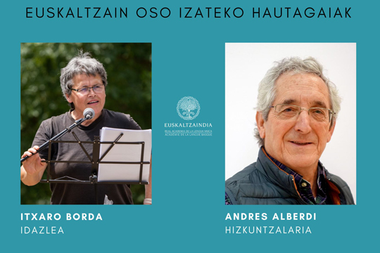 La escritora Itxaro Borda y el ling�ista Andr�s Alberdi, candidatos para ser acad�mico de n�mero