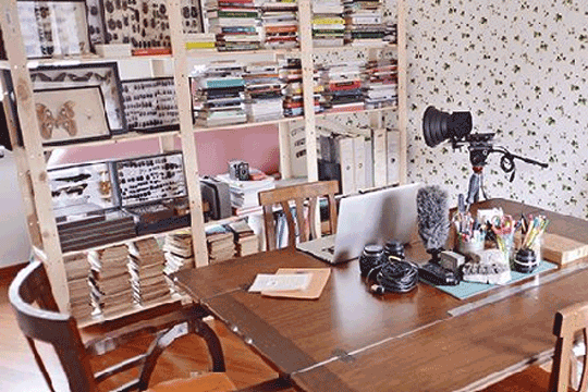 Presentaci�n de las residencias art�sticas de Marisa Mantxola y Olatz Ovejero en el Centro Huarte 