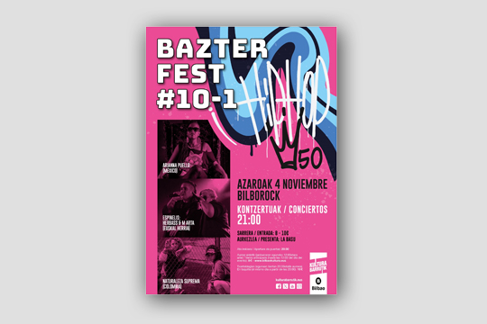 Bazter Fest #9 reunir� a voces femeninas del rap local e internacional, Arianna Puello entre ellas, el 4 de noviembre en la Sala Bilborock