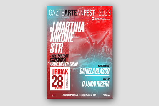 La plaza del Ensanche se llenar� de m�sica y baile en la tercera edici�n de GazteARTEan Fest