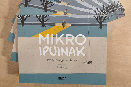 Idoia Torregarai, autora del libro "Mikroipuinak": «Me gusta escribir sobre cosas que nos ocurren en el día a día. Me encanta subrayar el lado épico de las pequeñas cosas» Idoia Torregarai, autora del libro "Mikroipuinak": «Me gusta escribir sobre cosas que nos ocurren en el día a día. Me encanta subrayar el lado épico de las pequeñas cosas»