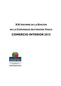 Informe de la edición en la Comunidad Autónoma Vasca - Comercio interior 2015