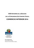 Informe de la edición en la Comunidad Autónoma Vasca - Comercio interior 2016