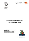 Informe edición en euskara 2009