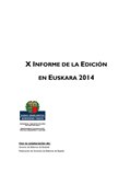 Informe edición en euskara 2014