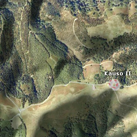 Kauso II harrespilaren satelitearen ikusmena