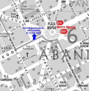Plano: Alta Inspecci&oacute;n del Estado en Bizkaia