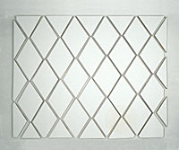 Obra: Calzoncillo de arlequ&iacute;n. Acr&iacute;lico y ciamida de amonio sobre madera.