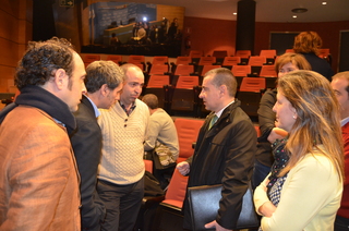 Oregi y Madariaga con los alcaldes