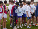 Salida de la carrera. Infantil masculin o