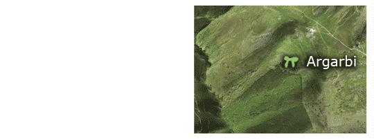 Dolmen of Argarbi - Location