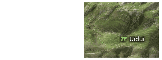 Dolmen d'Uidui - Localisation