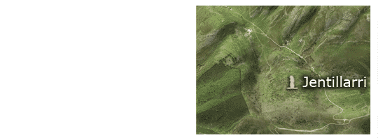 Menhir de Jentillarri - Localisation