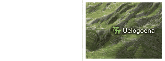 Situaci&oacute;n de los dolmenes de Uelogoena (norte y sur)