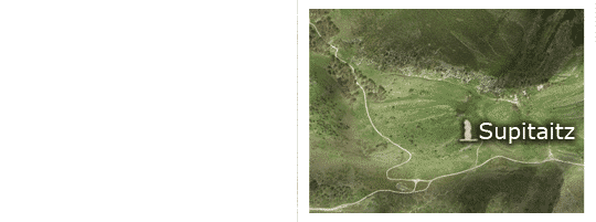 Situaci&oacute;n del menhir de Supitaitz
