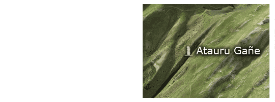 Situaci&oacute;n del menhir de Atauru Ga&ntilde;e