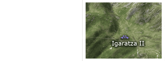 Situaci&oacute;n del c&iacute;rculo de piedras de Igaratza II