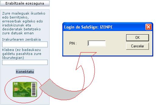Izenpe txartelaren bidezko identifikazioa OPACen