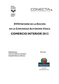 Informe de la edición en la Comunidad Autónoma Vasca - Comercio interior 2012