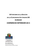 Informe de la edición en la Comunidad Autónoma Vasca - Comercio interior 2014