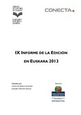 Informe edición en euskara 2013
