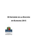 Informe edición en euskara 2015