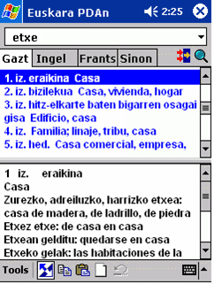 Euskara PDAn