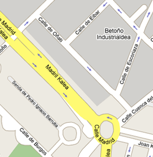 Plano: Comisar&iacute;a del Cuerpo Nacional de Polic&iacute;a (Beto&ntilde;o) - Negociado de Extranjeros de Vitoria-Gasteiz