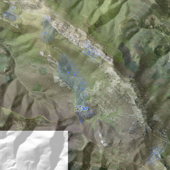 Aizkorriko 3-D modeloen mapa