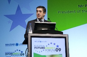 The Lehendakari, during his address. JB