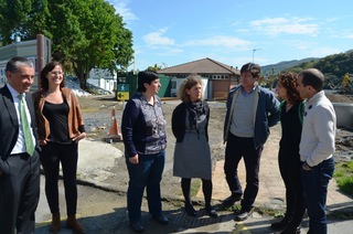 Oregi, Ansola eta Goierena, Parke enparantzan.